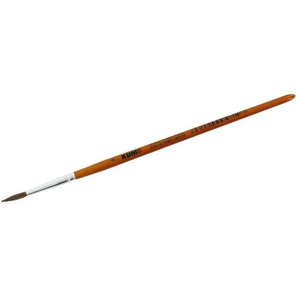 Feinhaarpinsel Holz Gr. 4