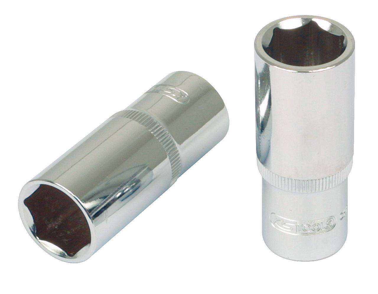 KS TOOLS 1/2" CHROMEplus Sechskant-Stecknuss, lang, 35mm