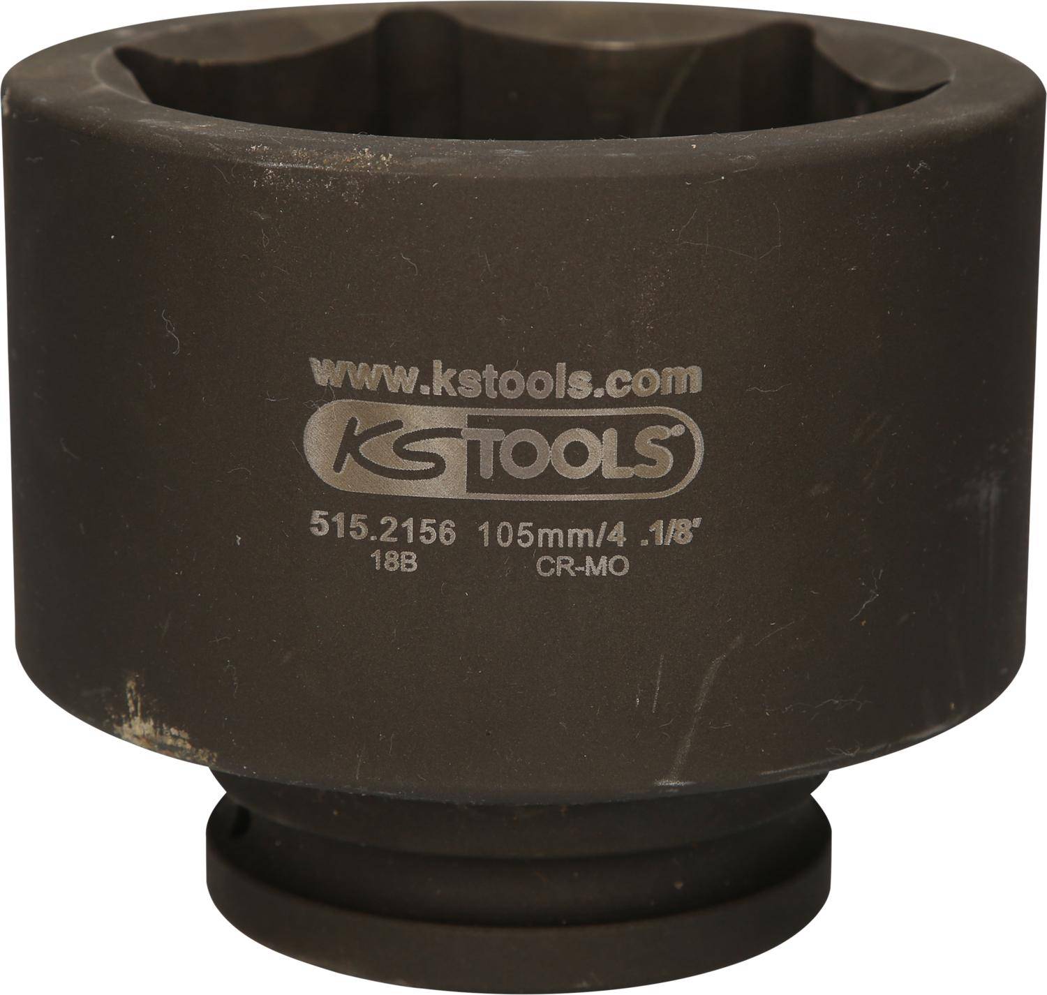 KS TOOLS 1.1/2" Sechskant-Kraft-Stecknuss, 105 mm, kurz