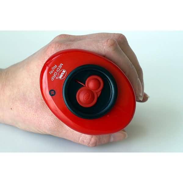 Doppelspitzdose Medi Grip M2 rot/schwarz Rechtshänder