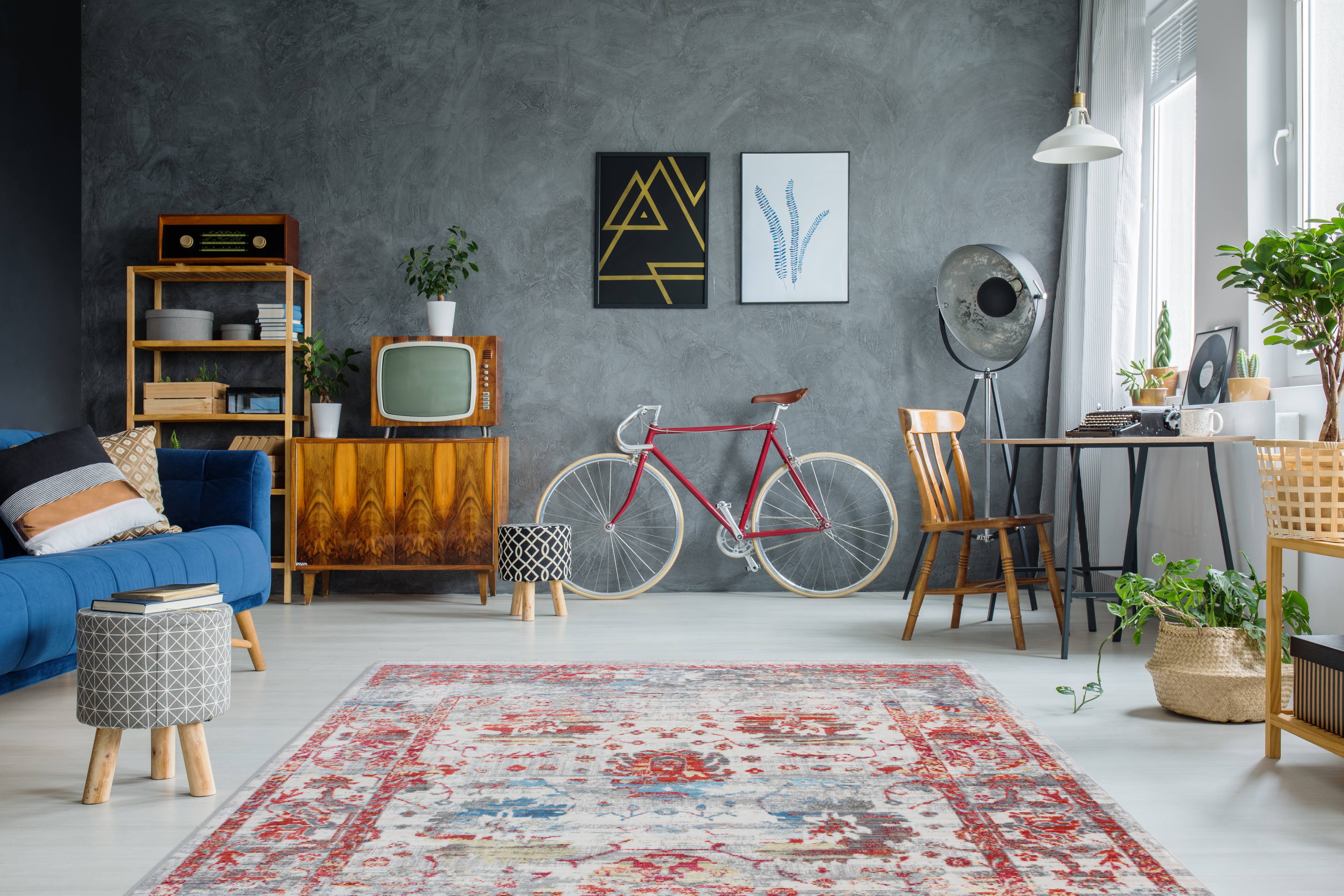 Kayoom - Hochflor Teppich Shaggy Antigua 100 Multi 160cm x 230cm