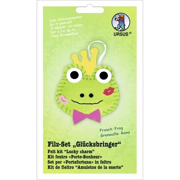 Filz-Set Glücksbringer Frosch