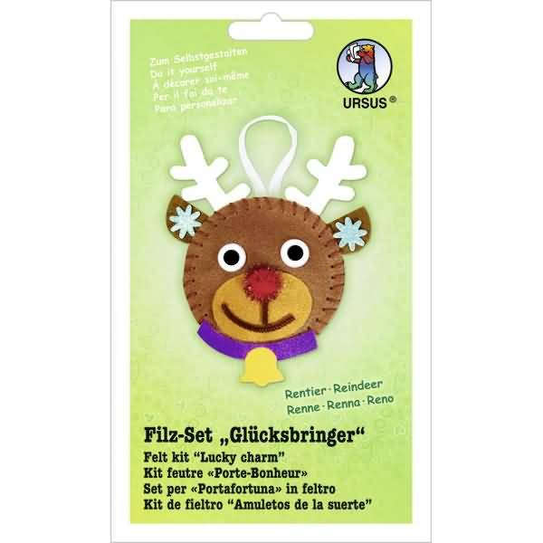 Filz-Set Glücksbringer Rentier