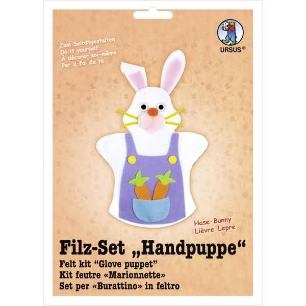 Filz-Set Handpuppe Hase