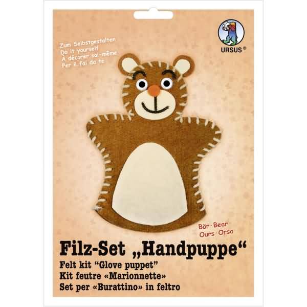 Filz-Set Handpuppe Bär