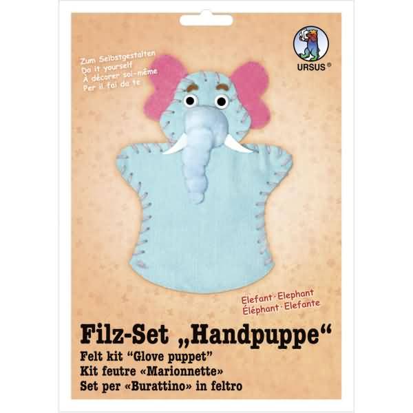 Filz-Set Handpuppe Elefant