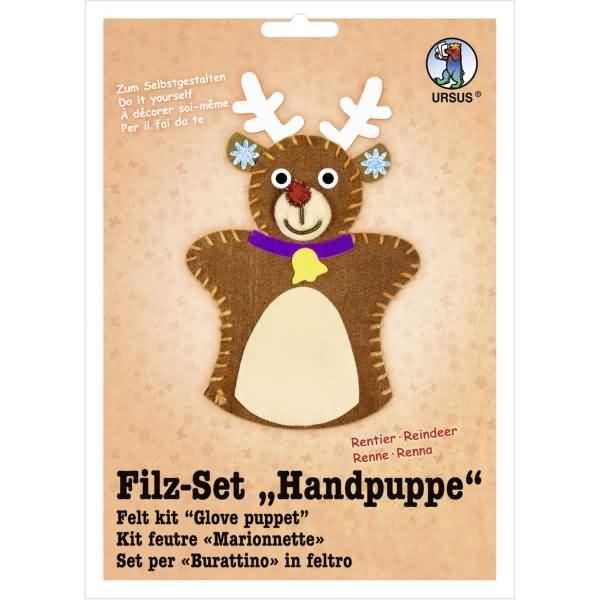 Filz-Set Handpuppe Rentier