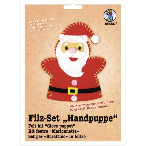 Filz-Set Handpuppe Weihnachtsmann