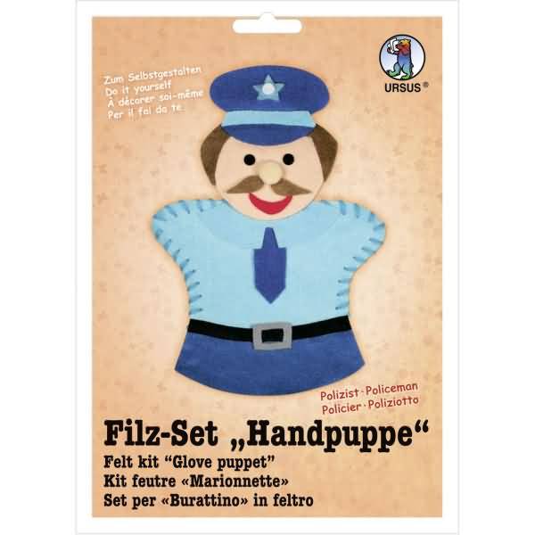 Filz-Set Handpuppe Polizist