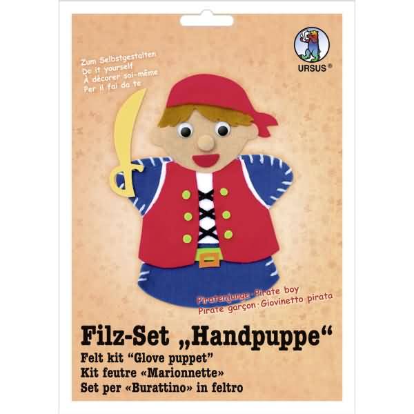 Filz-Set Handpuppe Piratenjunge