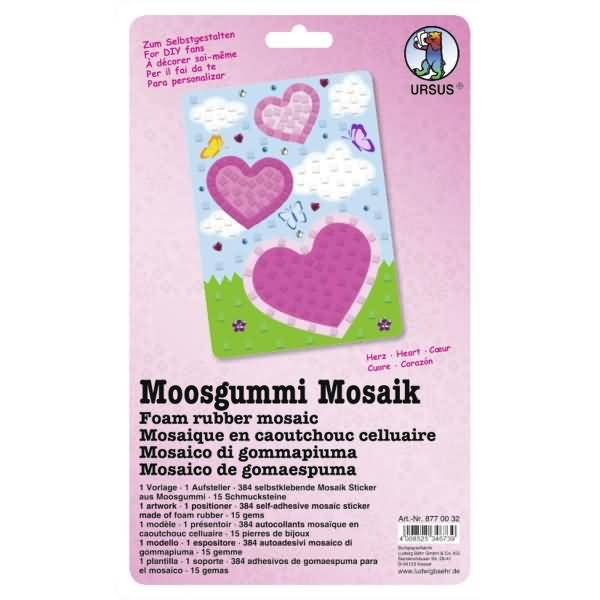 Moosgummi Mosaik Herz