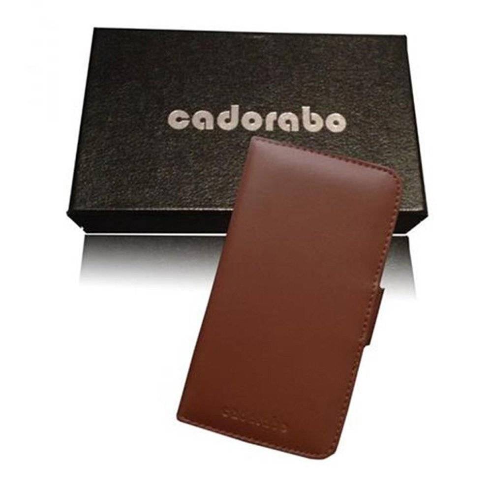 Cadorabo Handy Hülle für HTC ONE X / X+  Hülle in KAKAO BRAUN , Schutzhülle Tasche case cover mit Kartenfach im glatten Design
