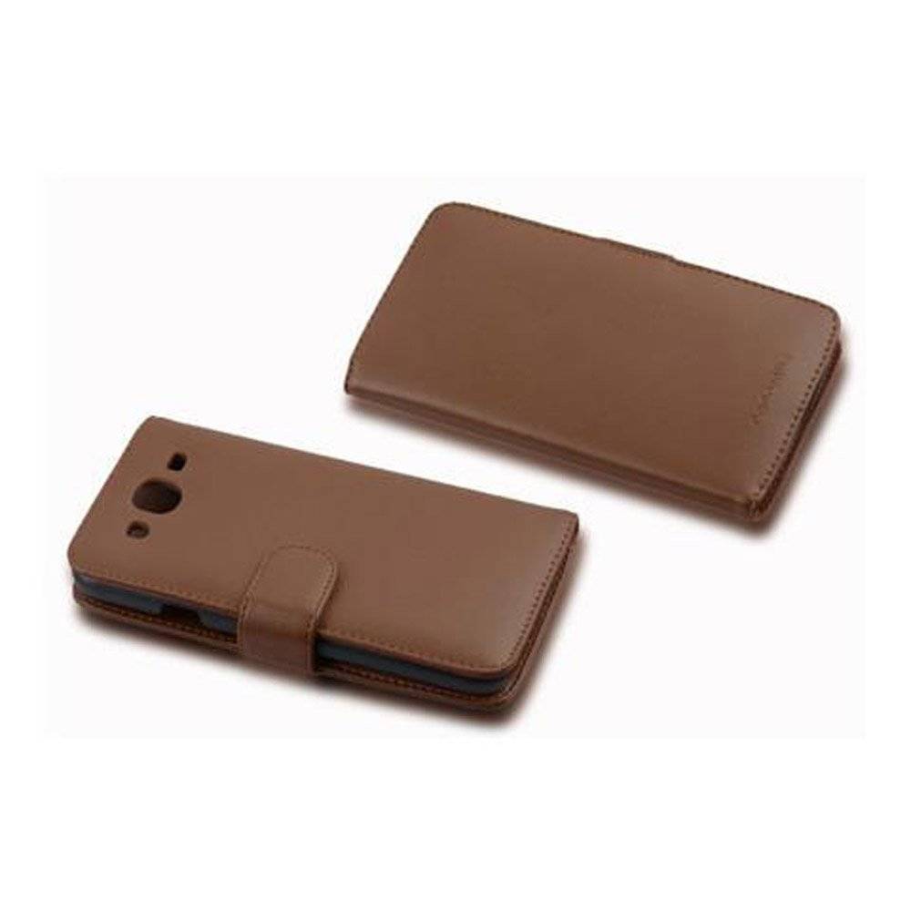 Cadorabo Handy Hülle für Galaxy S3 / S3 NEO  Hülle in KAKAO BRAUN , Schutzhülle Tasche case cover mit Kartenfach im glatten Design