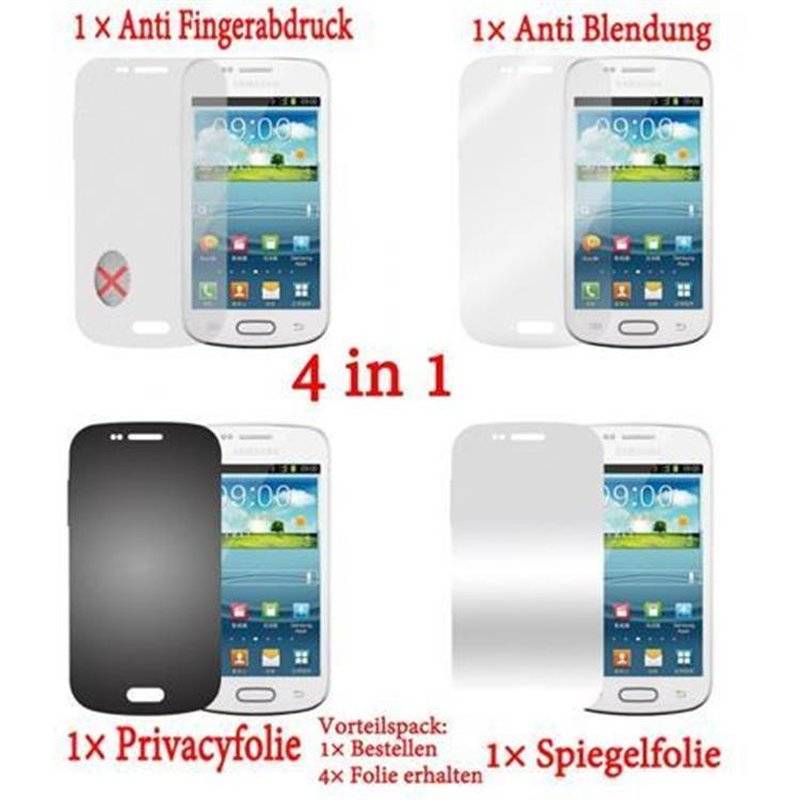 Cadorabo Displayschutzfolien für Samsung Galaxy ACE 2 - in HIGH CLEAR – 4 Folien