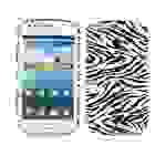 Cadorabo Hülle für Samsung Galaxy S3 MINI Schutz Hülle in Weiß Hard Case Schutzhülle Handyhülle Cover Etui