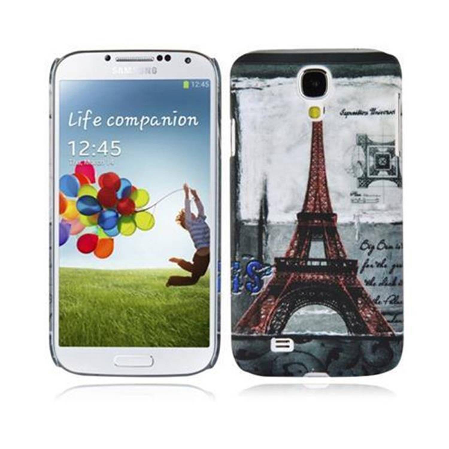 Cadorabo Hülle für Samsung Galaxy S4 Schutz Hülle in Grau Hard Case Schutzhülle Handyhülle Cover Etui