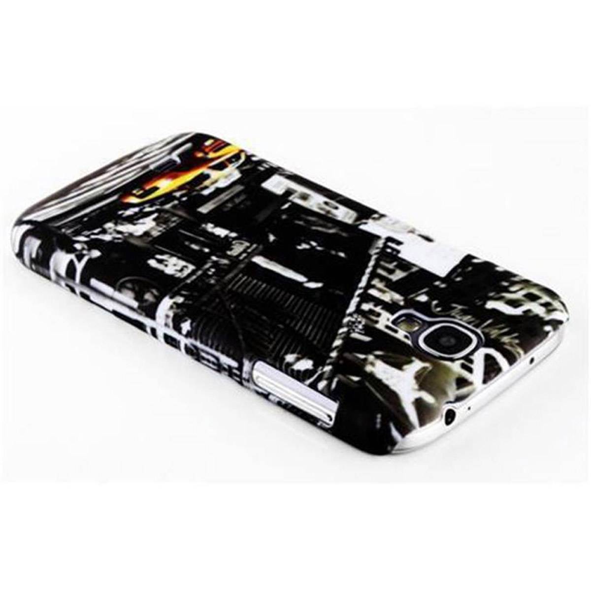 Cadorabo Hülle für Samsung Galaxy S4 MINI Schutz Hülle in Grau Hard Case Schutzhülle Handyhülle Cover Etui