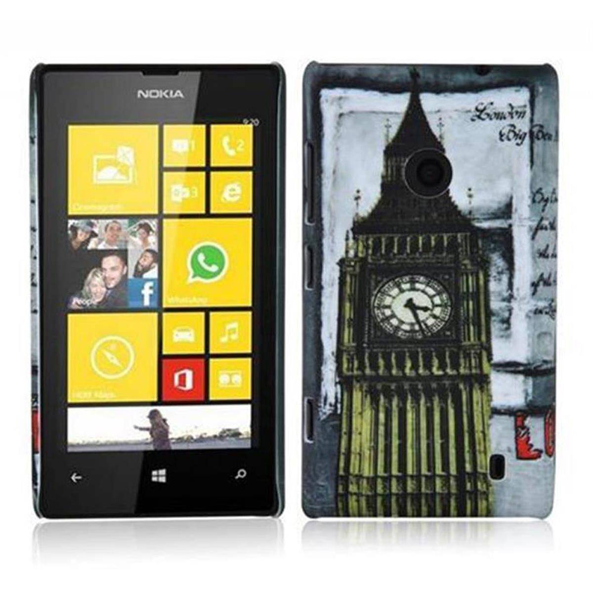 Cadorabo Hülle für Nokia Lumia 520 / 521 Schutz Hülle in Grau Hard Case Schutzhülle Handyhülle Cover Etui