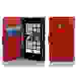 Cadorabo Schutzhülle für Nokia Lumia 720 Hülle in Rot Handyhülle Etui Case Backcover Kunstleder Tasche