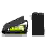 Cadorabo Schutzhülle für Nokia Lumia 520 / 521 Hülle in Schwarz Flip Etui Handyhülle Case Cover Kunstleder