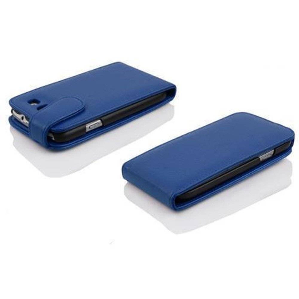 Cadorabo Hülle für Samsung Galaxy S3 / S3 NEO Hülle in ATLANTIK BLAU - Handyhülle im Flip Design mit Kartenfach - Case Cover Schutzhülle Etui Tas