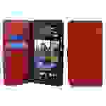 Cadorabo Schutzhülle für HTC ONE M4 MINI Hülle in Rot Handyhülle Etui Case Backcover Kunstleder Tasche
