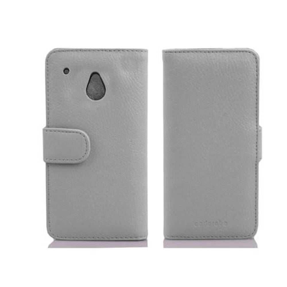 Cadorabo Schutzhülle für HTC ONE M4 MINI Hülle in Weiß Handyhülle Etui Case Backcover Kunstleder Tasche