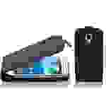 Cadorabo Schutzhülle für Samsung Galaxy S4 MINI Hülle in Schwarz Flip Etui Handyhülle Case Cover Kunstleder