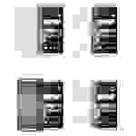 Cadorabo 4x Schutzfolien für HTC ONE M4 MINI (1.Gen.) in Weiß (1x Privacy 1x Spiegel 1x Matt 1x Anti-Fingerabdruck)