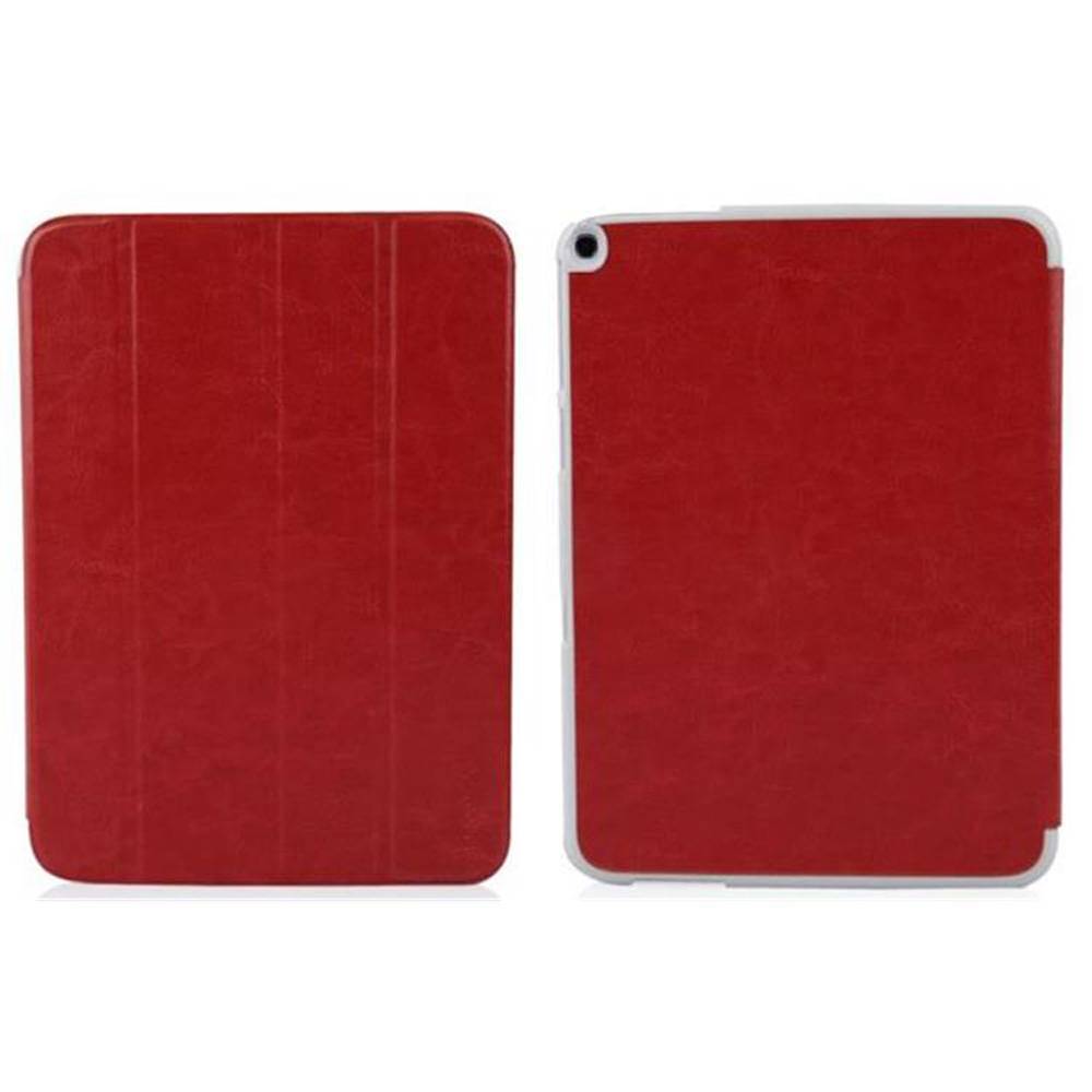 Cadorabo Hülle für Apple iPad AIR 2 2014 / AIR 2013 Tablet Hülle in Rot Cover Case Etui Tasche Schutzhülle Auto Wake Up