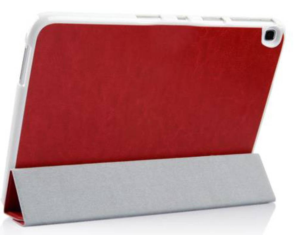Cadorabo Hülle für Apple iPad AIR 2 2014 / AIR 2013 Tablet Hülle in Rot Cover Case Etui Tasche Schutzhülle Auto Wake Up