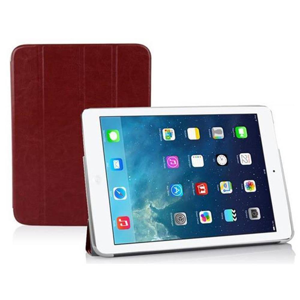 Cadorabo Hülle für Apple iPad AIR 2 2014 / AIR 2013 Tablet Hülle in Braun Cover Case Etui Tasche Schutzhülle Auto Wake