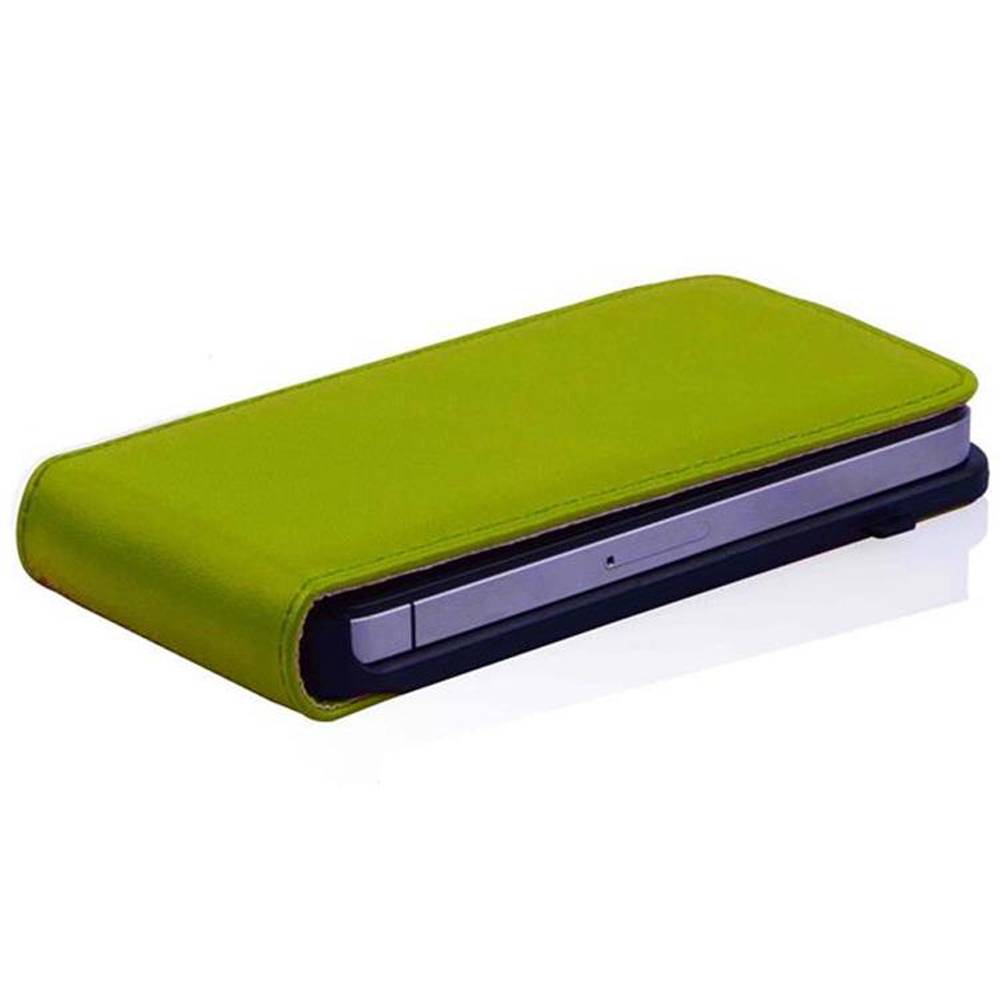 Cadorabo Hülle für Apple iPhone 5 / 5S / SE 2016 Schutzhülle in Grün Flip Handyhülle Case Cover Etui Kunstleder