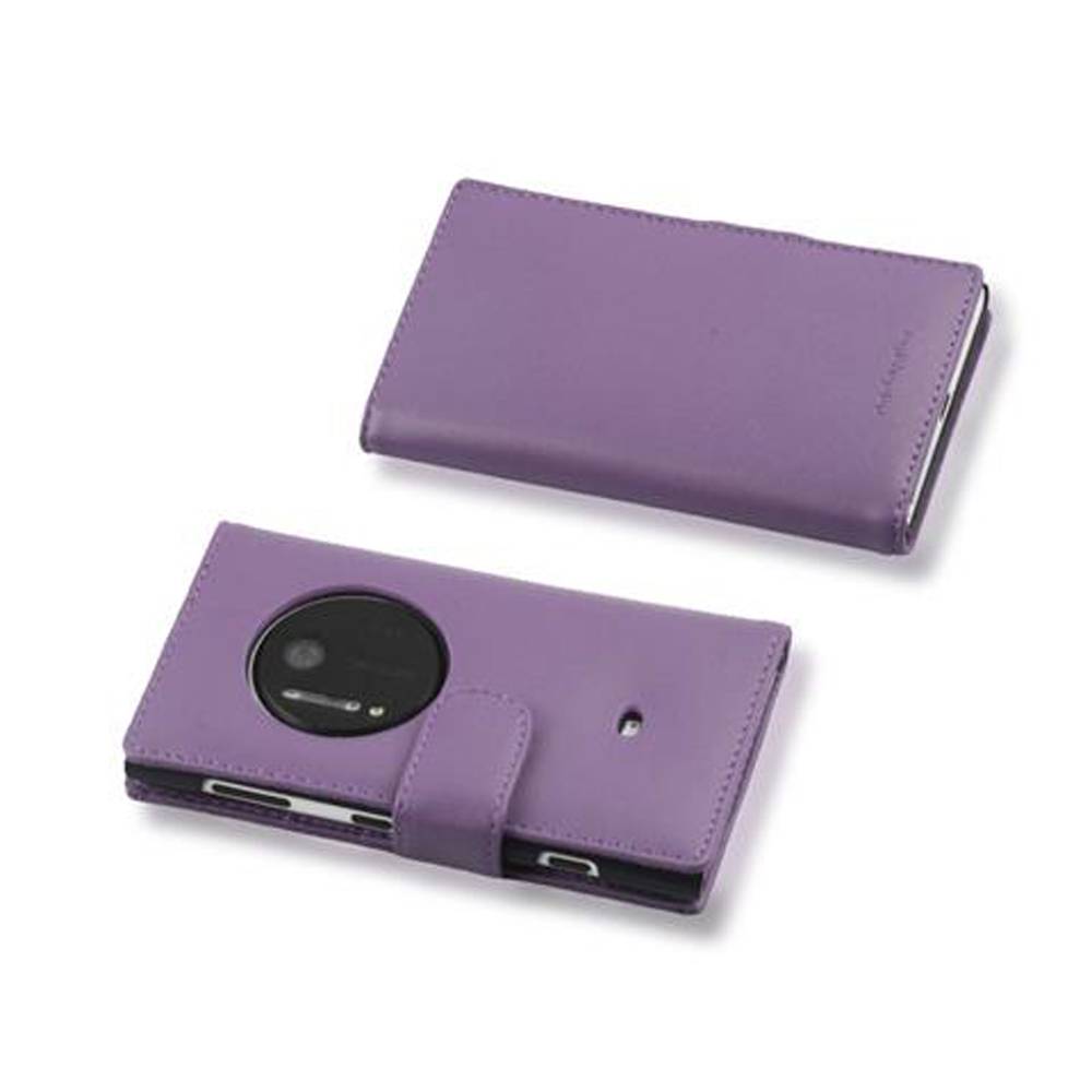 Cadorabo Hülle für Nokia Lumia 1020 Schutz Hülle in Lila Handy Schutzhülle Book Case Etui Cover