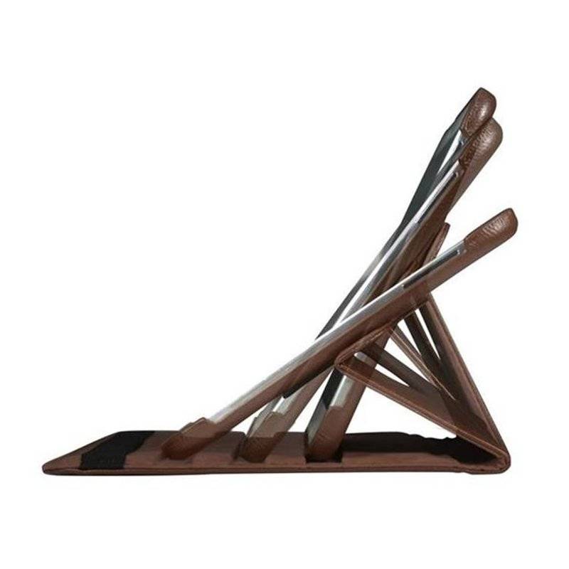 Cadorabo Apple iPad AIR (5. Generation) Schutzhülle im Book Style mit 360° Standfunktion  in NUSS BRAUN