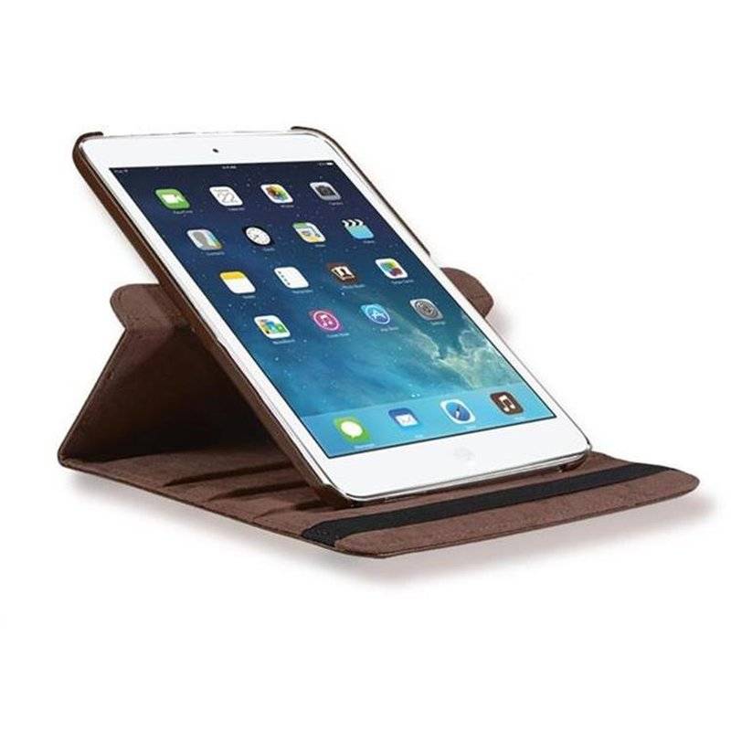 Cadorabo Apple iPad AIR (5. Generation) Schutzhülle im Book Style mit 360° Standfunktion  in NUSS BRAUN