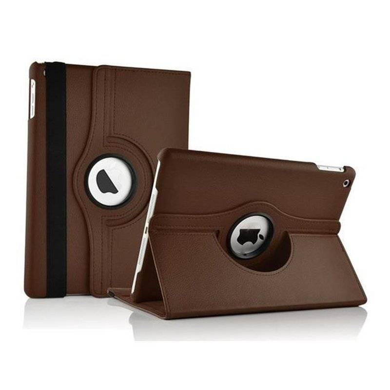 Cadorabo Apple iPad AIR (5. Generation) Schutzhülle im Book Style mit 360° Standfunktion  in NUSS BRAUN