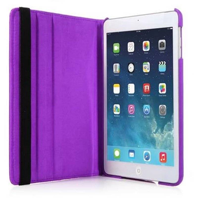 Cadorabo Apple iPad AIR (5. Generation) Schutzhülle im Book Style mit 360° Standfunktion  in VIOLETT LILA