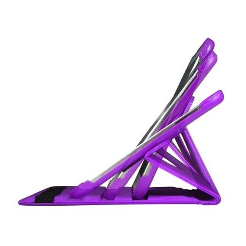 Cadorabo Apple iPad AIR (5. Generation) Schutzhülle im Book Style mit 360° Standfunktion  in VIOLETT LILA