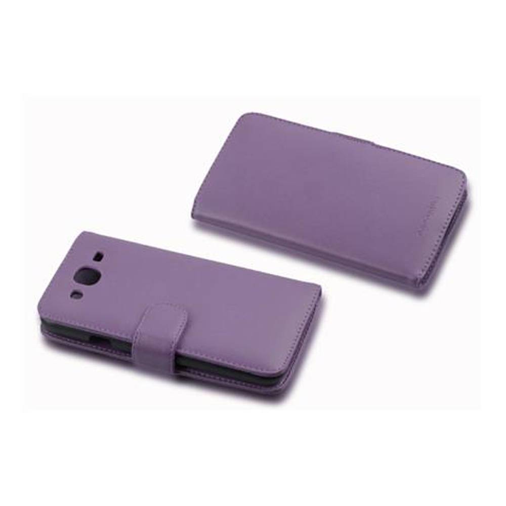 Cadorabo Hülle für Samsung Galaxy MEGA 5.8 Schutz Hülle in Lila Handy Schutzhülle Book Case Etui Cover