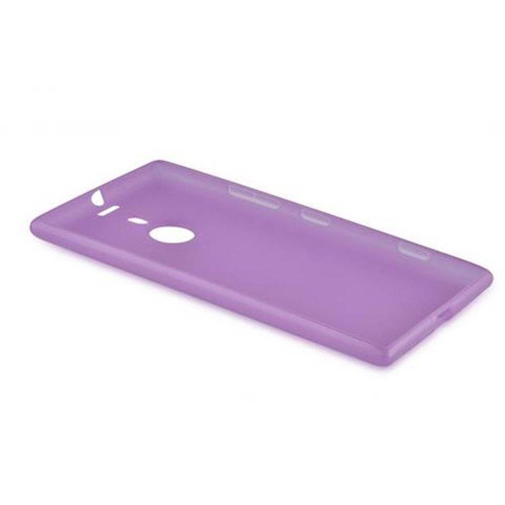Cadorabo Hülle für Nokia Lumia 1020 Hülle in FLIEDER VIOLETT - Handyhülle im X-Line TPU Silikon - Silikonhülle Schutzhülle Ultra Slim Soft Back