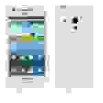 Cadorabo Hülle für Samsung Galaxy S3 MINI Hülle in MAGNESIUM WEIß - Handyhülle im X-Line TPU Silikon - Silikonhülle Schutzhülle Ultra Slim Soft