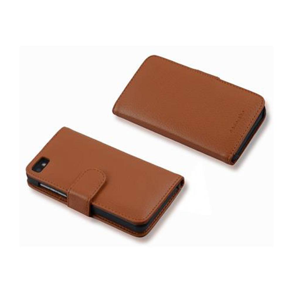 Cadorabo Schutzhülle für Blackberry Z10 Hülle in Braun Handyhülle Etui Case Backcover Kunstleder Tasche