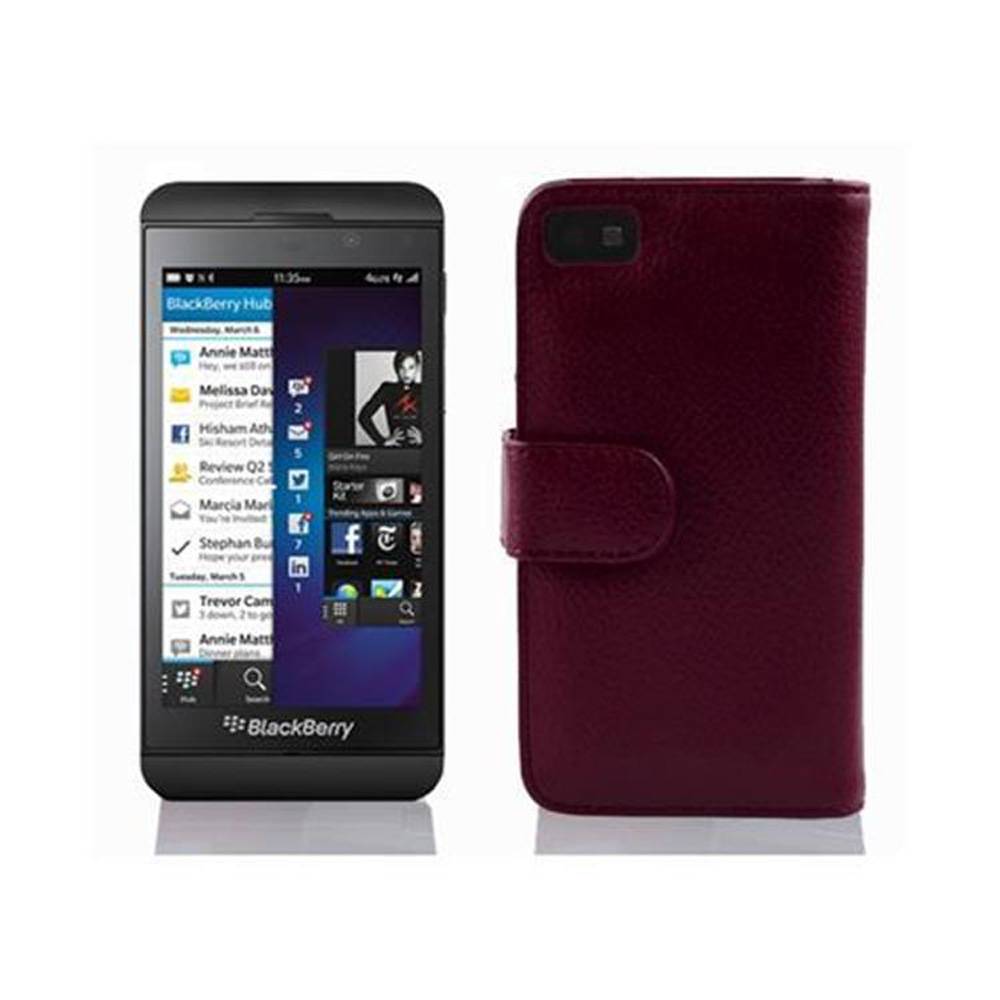 Cadorabo Schutzhülle für Blackberry Z10 Hülle in Lila Handyhülle Etui Case Backcover Kunstleder Tasche