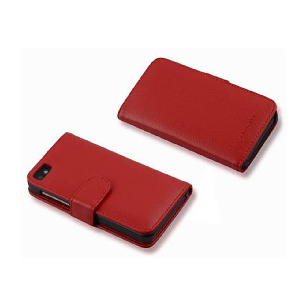 Cadorabo Schutzhülle für Blackberry Z10 Hülle in Rot Handyhülle Etui Case Backcover Kunstleder Tasche