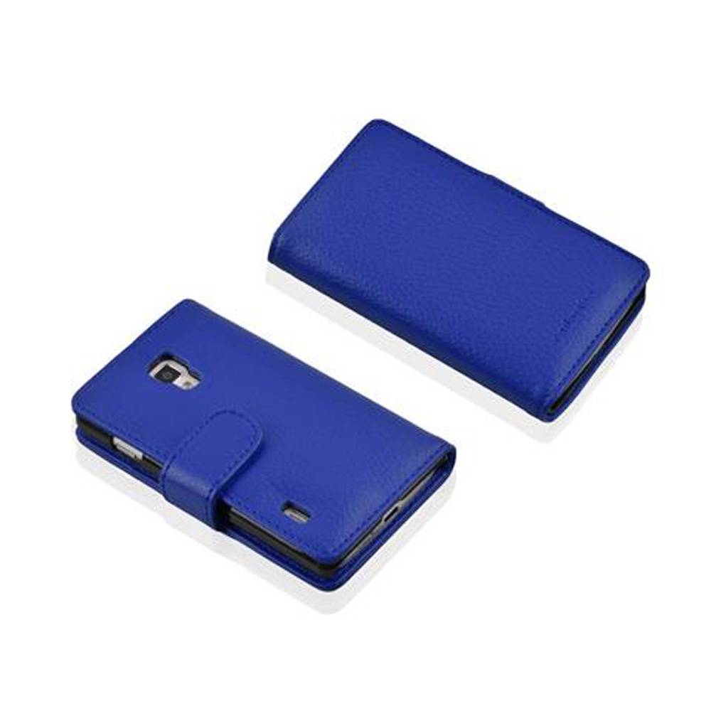 Cadorabo Schutzhülle für LG OPTIMUS L7 II Hülle in Blau Handyhülle Etui Case Backcover Kunstleder Tasche
