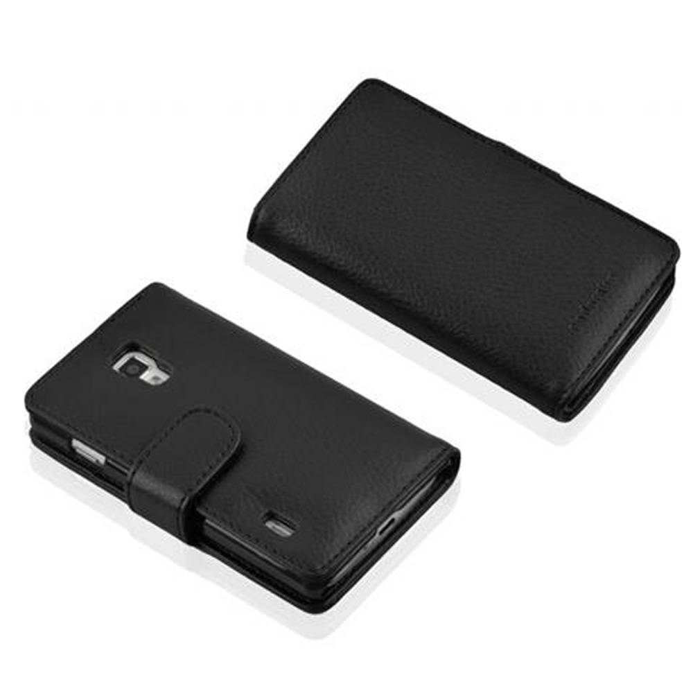 Cadorabo Schutzhülle für LG OPTIMUS L7 II Hülle in Schwarz Handyhülle Etui Case Backcover Kunstleder Tasche