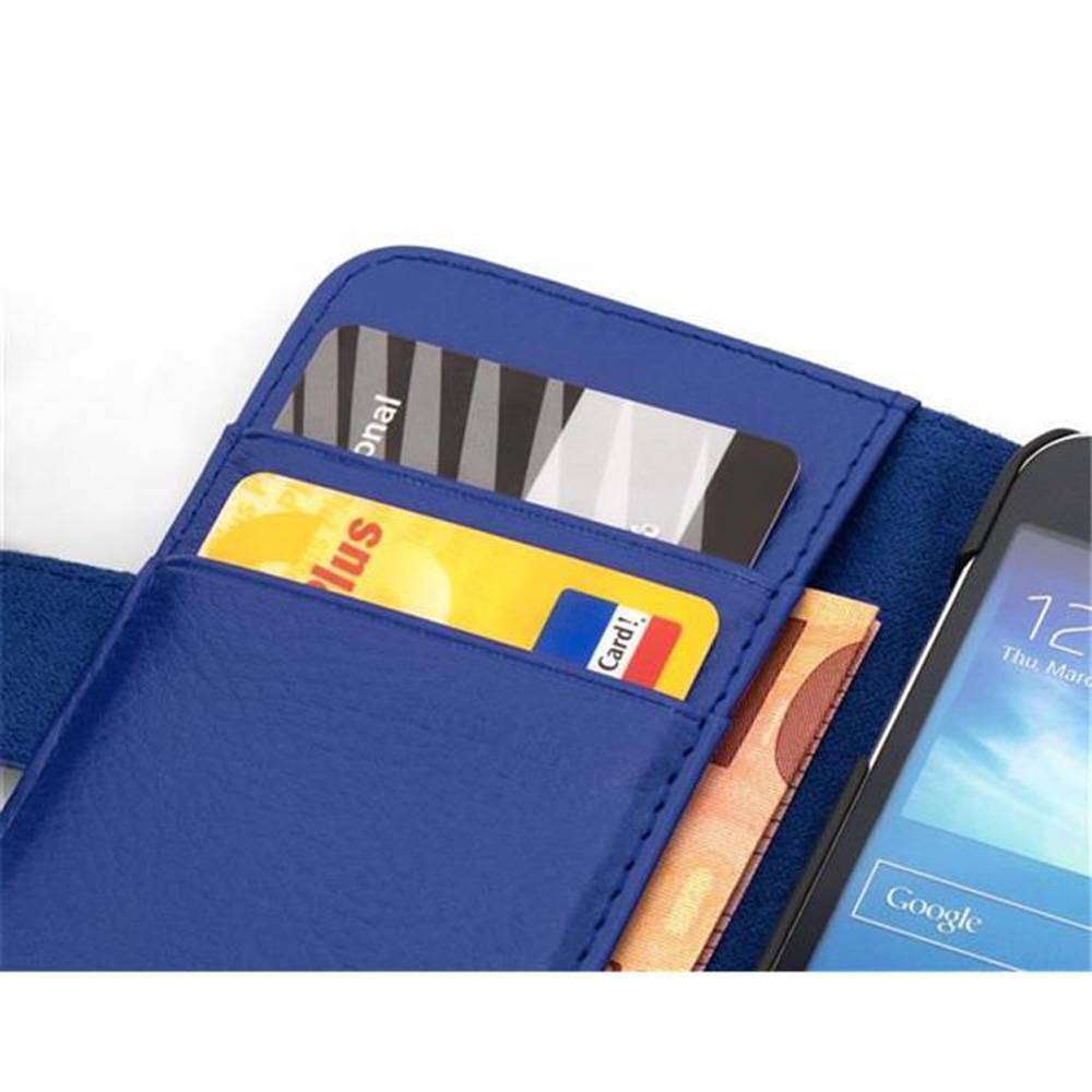 Cadorabo Schutzhülle für Sony Xperia Z1 Hülle in Blau Handyhülle Etui Case Backcover Kunstleder Tasche