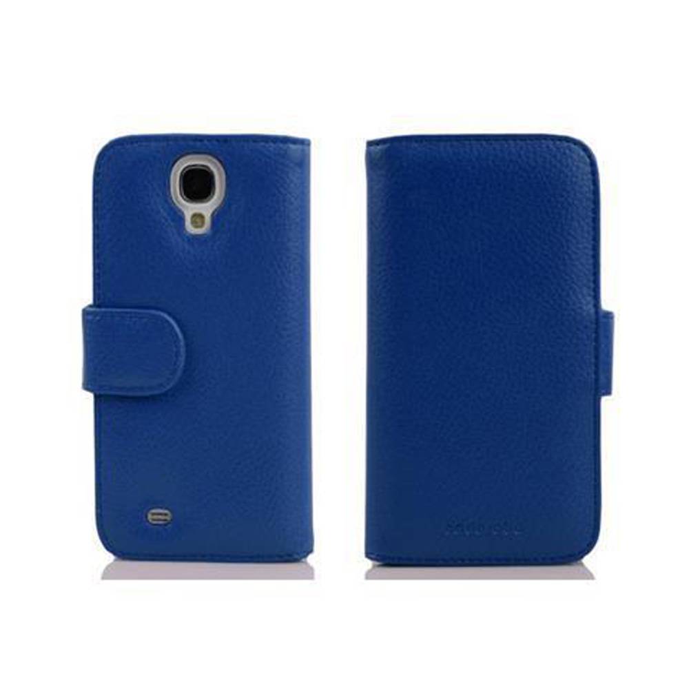 Cadorabo Schutzhülle für Samsung Galaxy MEGA 6.3 Hülle in Blau Handyhülle Etui Case Backcover Kunstleder Tasche