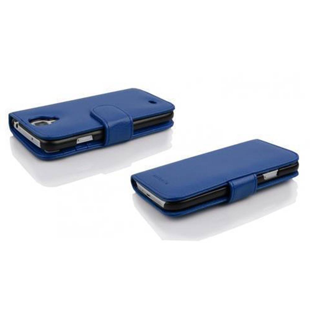 Cadorabo Schutzhülle für Samsung Galaxy MEGA 6.3 Hülle in Blau Handyhülle Etui Case Backcover Kunstleder Tasche